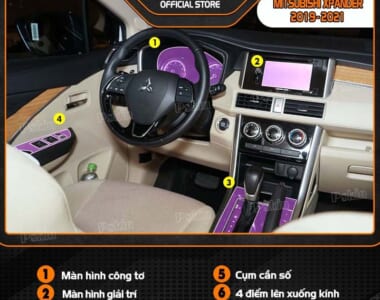 Dán PPF nội thất Mitsubishi Xpander